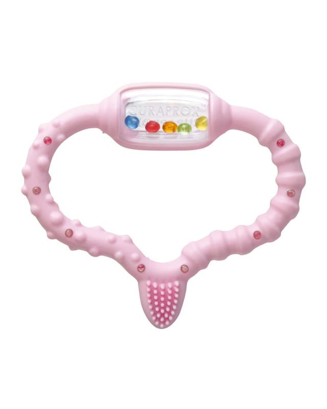curaprox närimisrõngas beebi roosa pilt